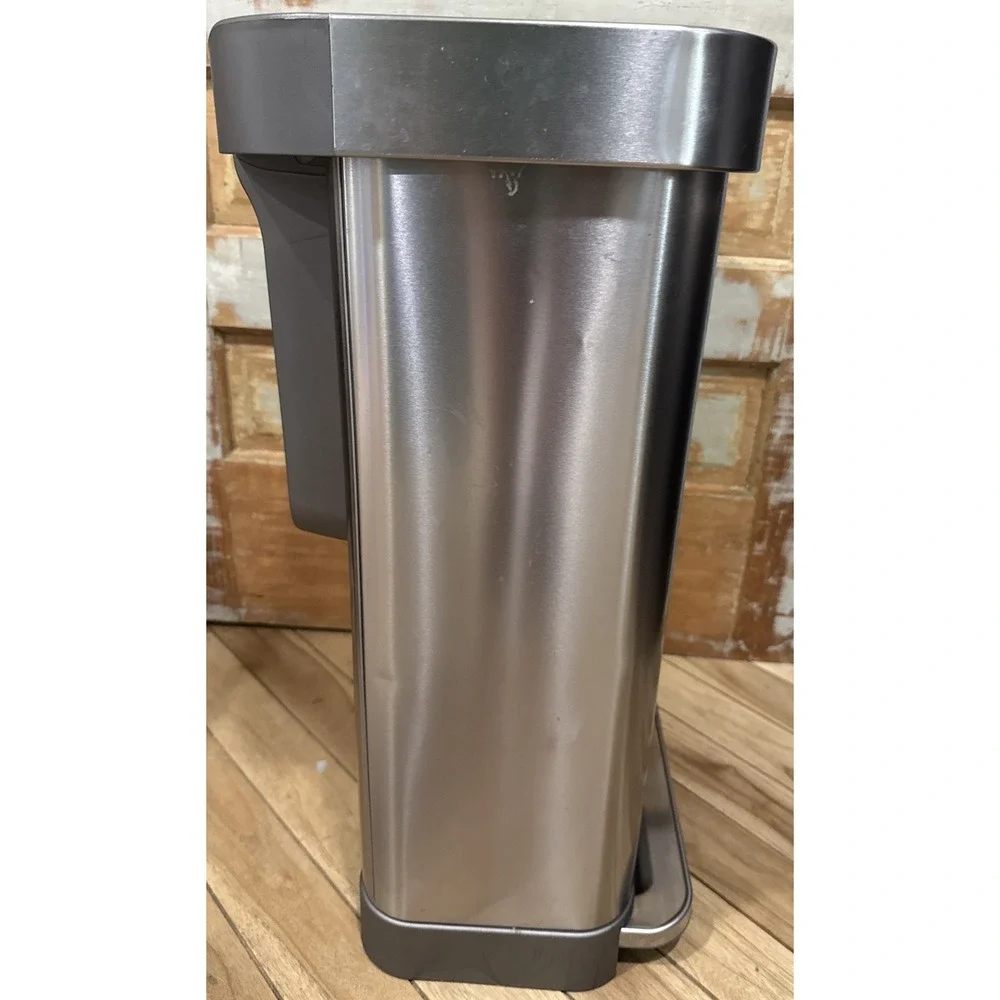 Simplehuman Stainless Steel Step Trash Can Liner Pocket Trash Can 45L